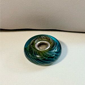 Trollbeads Green and Blue Bracelet Bead